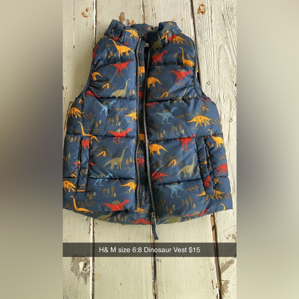 Boys Dinosaur Vest
